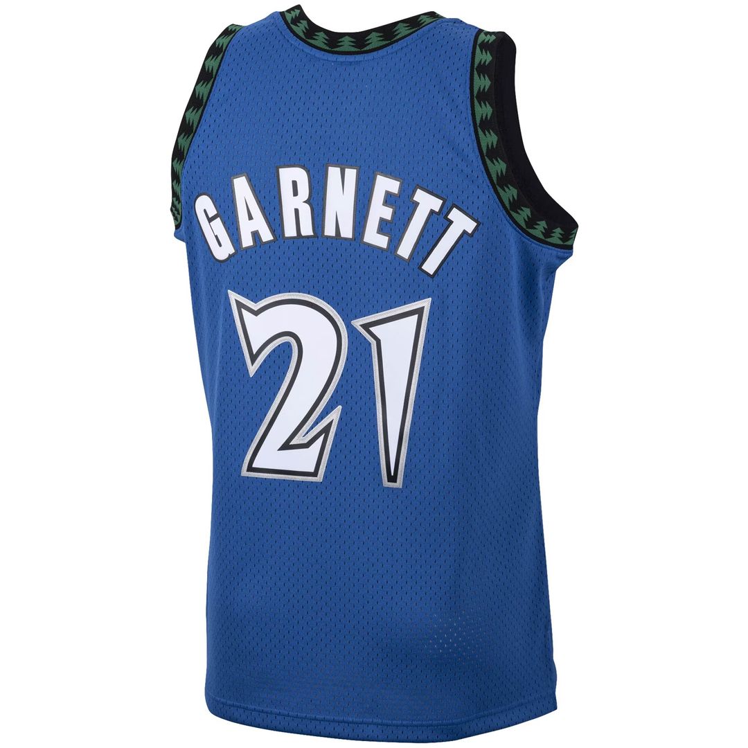 Minnesota Timberwolves Kevin Garnett Mitchell & Ness Big & Tall 2003/04 Hardwood Classics Swingman Jersey - Blue Team Jersey Sports Fan Apparel