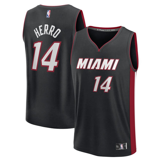 Miami Heat Tyler Herro Fanatics Youth Fast Break Replica Player Jersey - Black - Icon Edition Team Jersey Sports Fan Apparel
