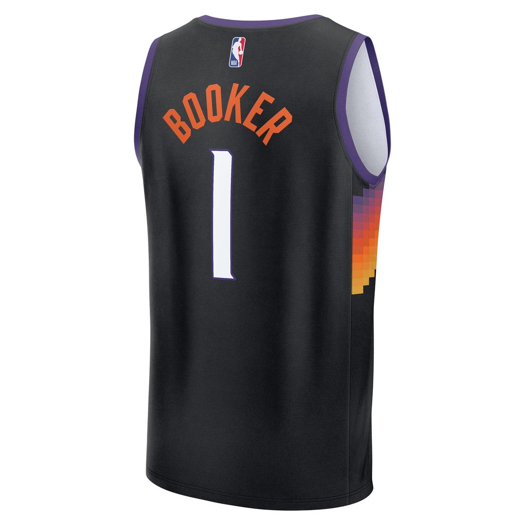 Phoenix Suns Devin Booker Fanatics Youth 2025/26 City Edition Fast Break Jersey - Black Team Jersey Sports Fan Apparel