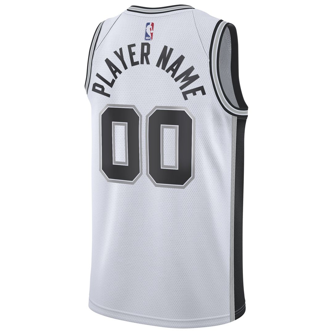 San Antonio Spurs Nike 2020/21 Swingman Custom Jersey - Association Edition - White Team Jersey Sports Fan Apparel