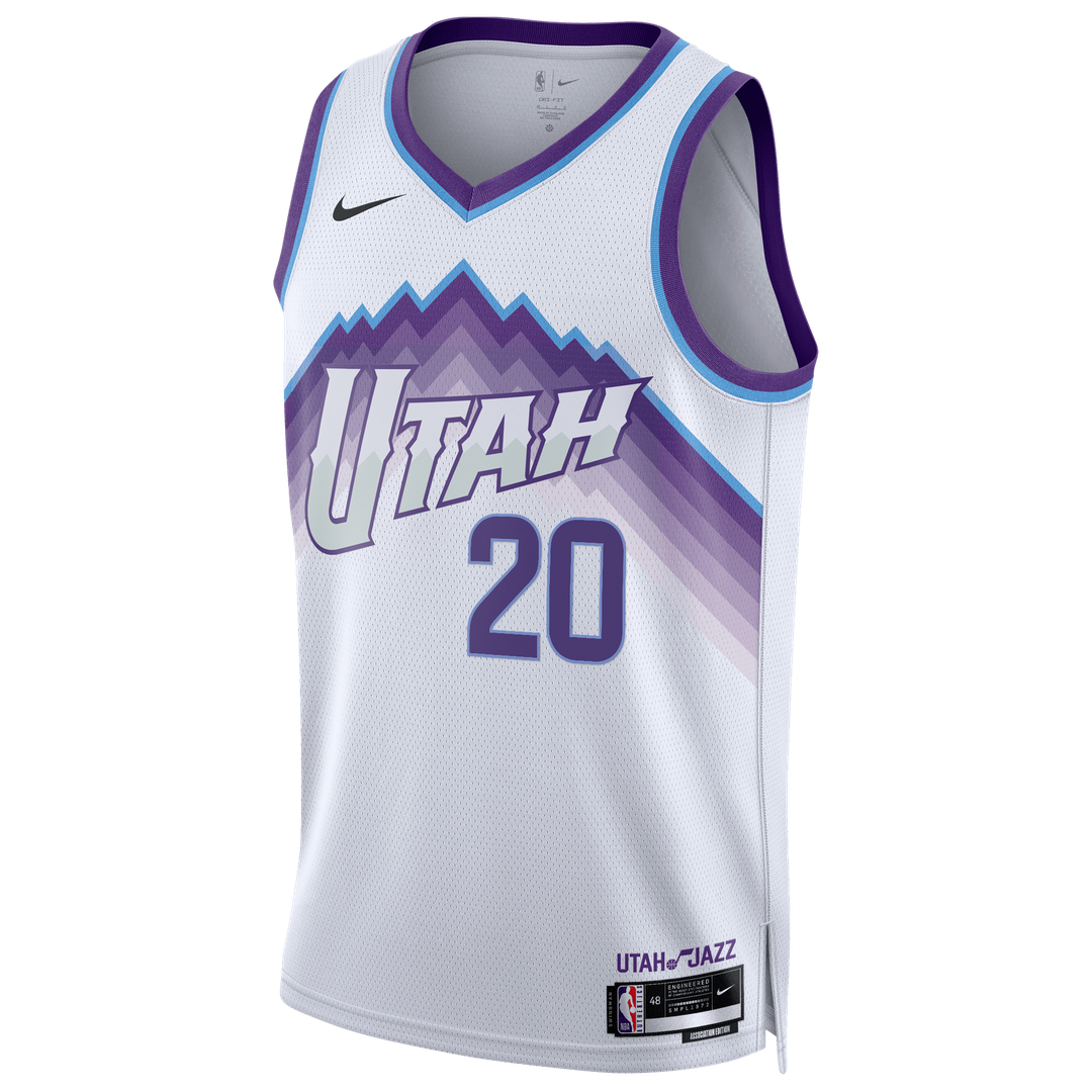 Utah Jazz Jaren Jackson Jr. Nike Unisex Swingman Jersey - Association Edition - White Team Jersey Sports Fan Apparel
