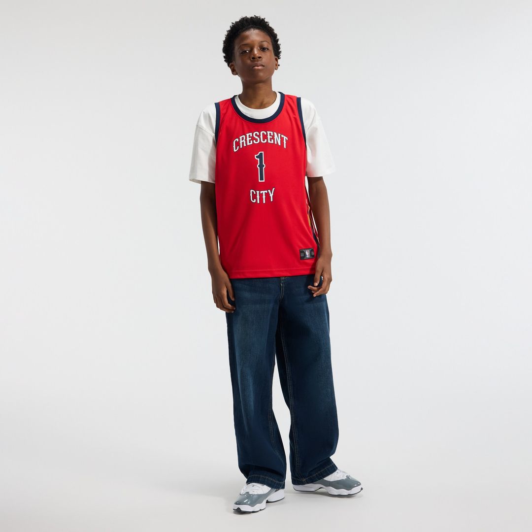 New Orleans Pelicans Zion Williamson Fanatics Youth Fast Break Player Jersey - Statement Edition - Red Team Jersey Sports Fan Apparel