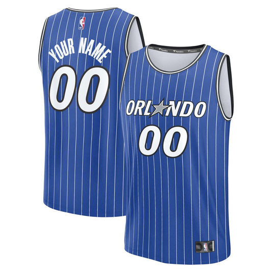 Orlando Magic Fanatics Youth Fast Break Replica Custom Jersey - Icon Edition - Blue Team Jersey Sports Fan Apparel