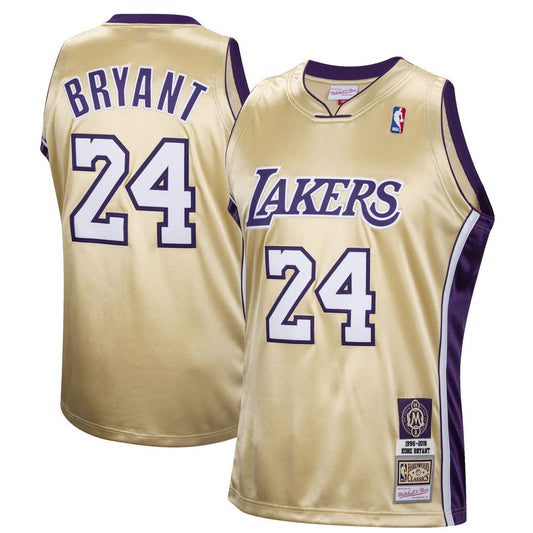 Los Angeles Lakers Kobe Bryant Mitchell & Ness Hall of Fame Class of 2020 #24 Authentic Hardwood Classics Jersey - Gold Team Jersey Sports Fan Apparel