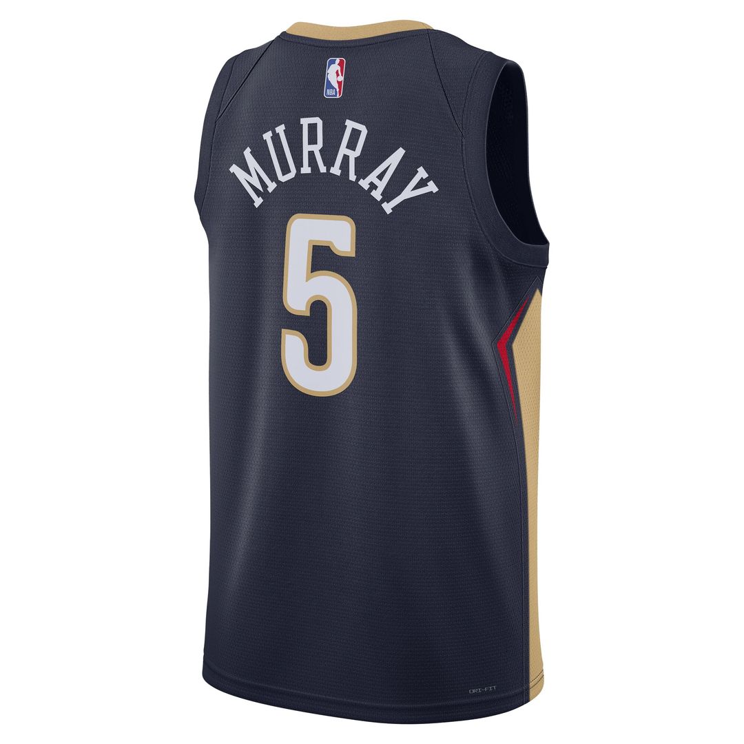 New Orleans Pelicans Dejounte Murray Nike Unisex 2024 Offseason Addition Nike Swingman Jersey - Navy Team Jersey Sports Fan Apparel