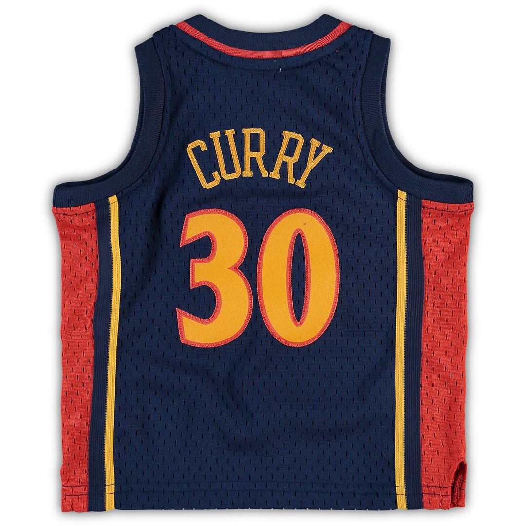 Golden State Warriors Stephen Curry Mitchell & Ness Infant Historic Logo Jersey - Navy Team Jersey Sports Fan Apparel