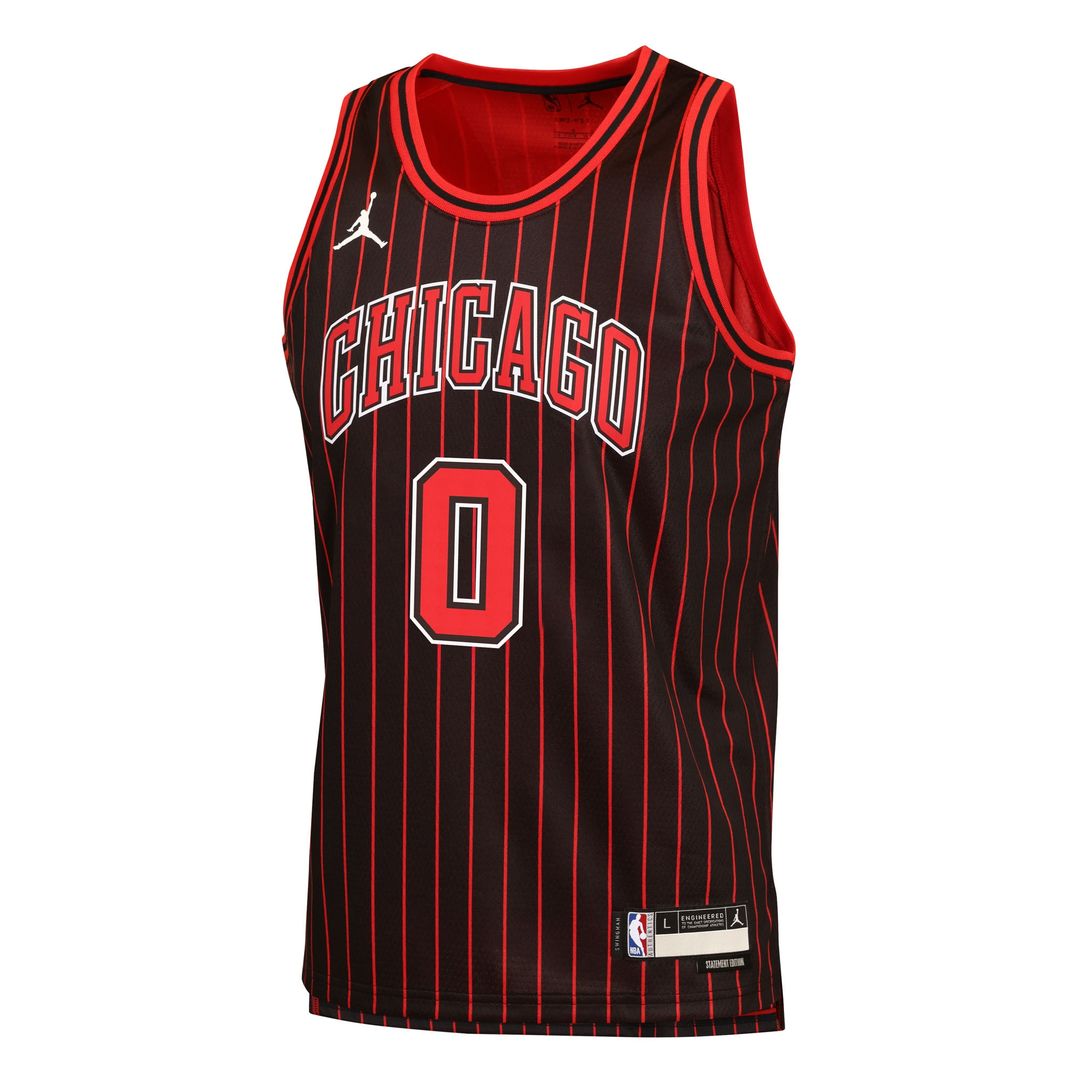 Chicago Bulls Coby White Jordan Brand Youth Swingman Jersey - Statement Edition - Black Team Jersey Sports Fan Apparel