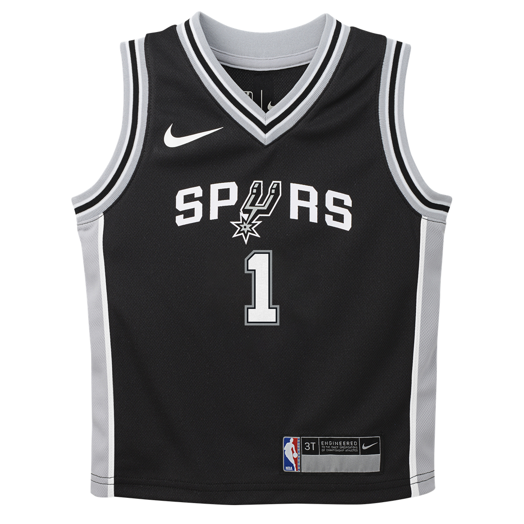 San Antonio Spurs Victor Wembanyama Nike Infant Swingman Jersey - Icon Edition - Black Team Jersey Sports Fan Apparel