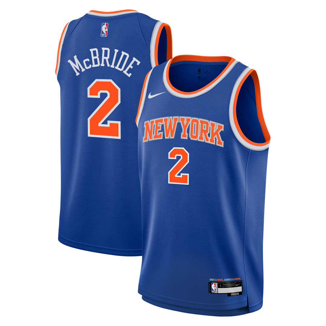 New York Knicks Miles McBride Nike Youth Swingman Jersey - Icon Edition - Blue Team Jersey Sports Fan Apparel