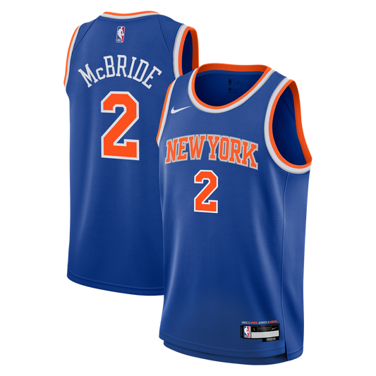 New York Knicks Miles McBride Nike Youth Swingman Jersey - Icon Edition - Blue Team Jersey Sports Fan Apparel