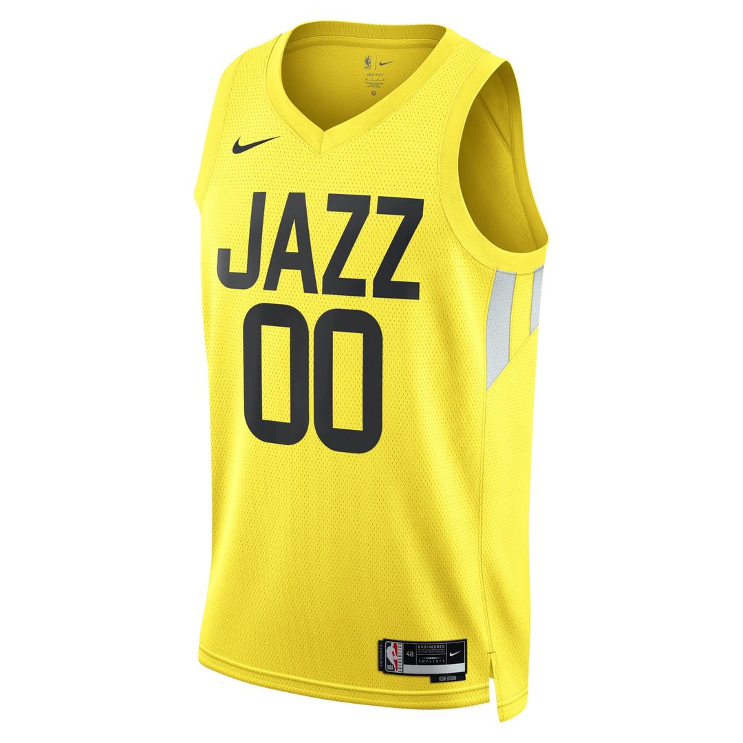 Utah Jazz Nike Unisex Swingman Custom Jersey Gold - Icon Edition Team Jersey Sports Fan Apparel