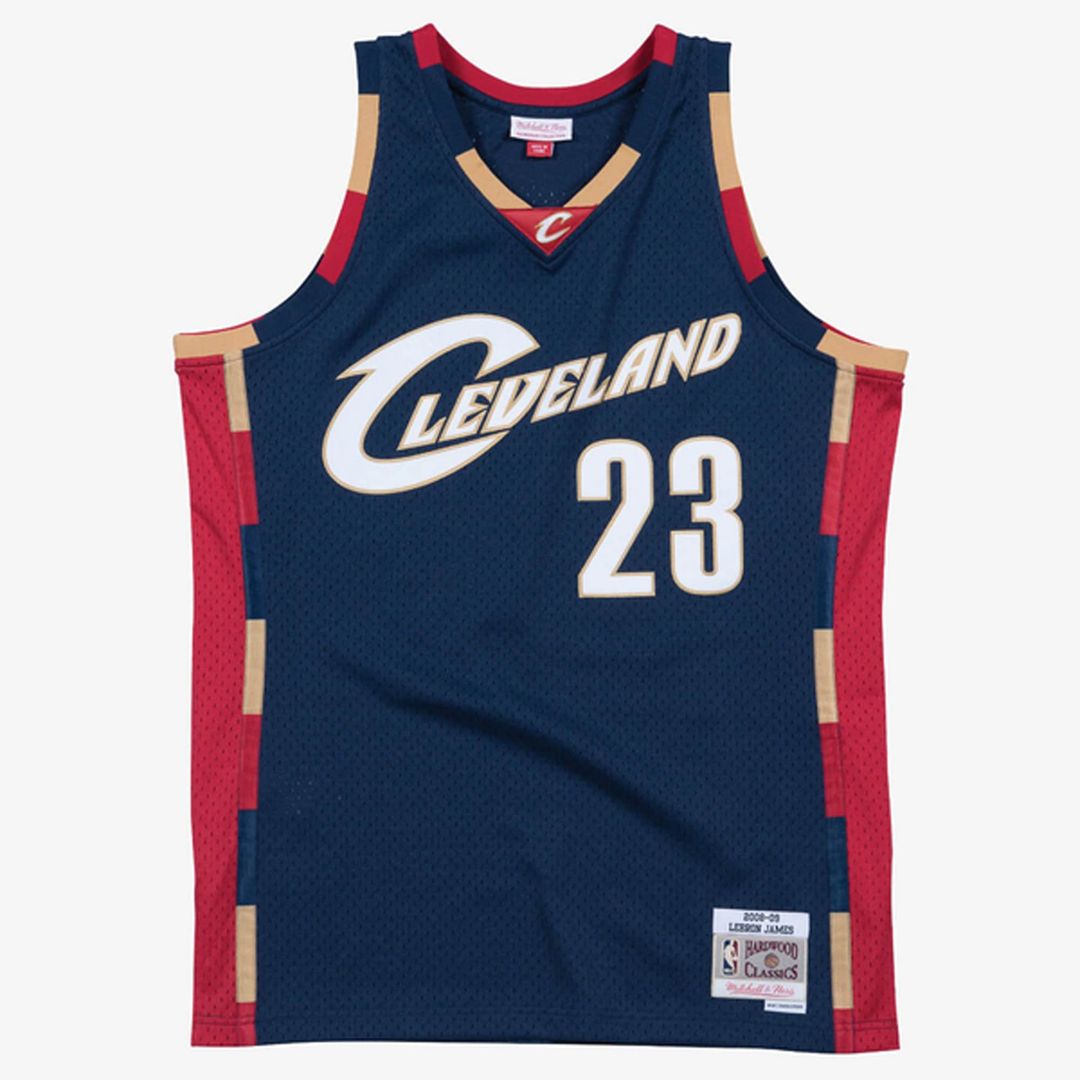 Cleveland Cavaliers LeBron James Mitchell & Ness Hardwood Classics Swingman Jersey - Navy Team Jersey Sports Fan Apparel