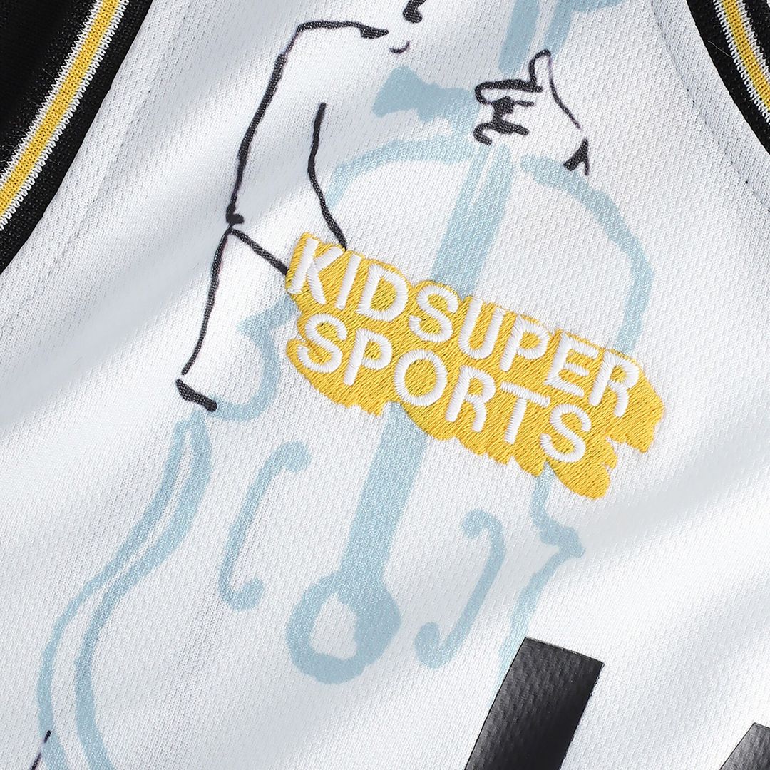 Utah Jazz NBA & KidSuper Studios by Fanatics Unisex Hometown Jersey - White Team Jersey Sports Fan Apparel