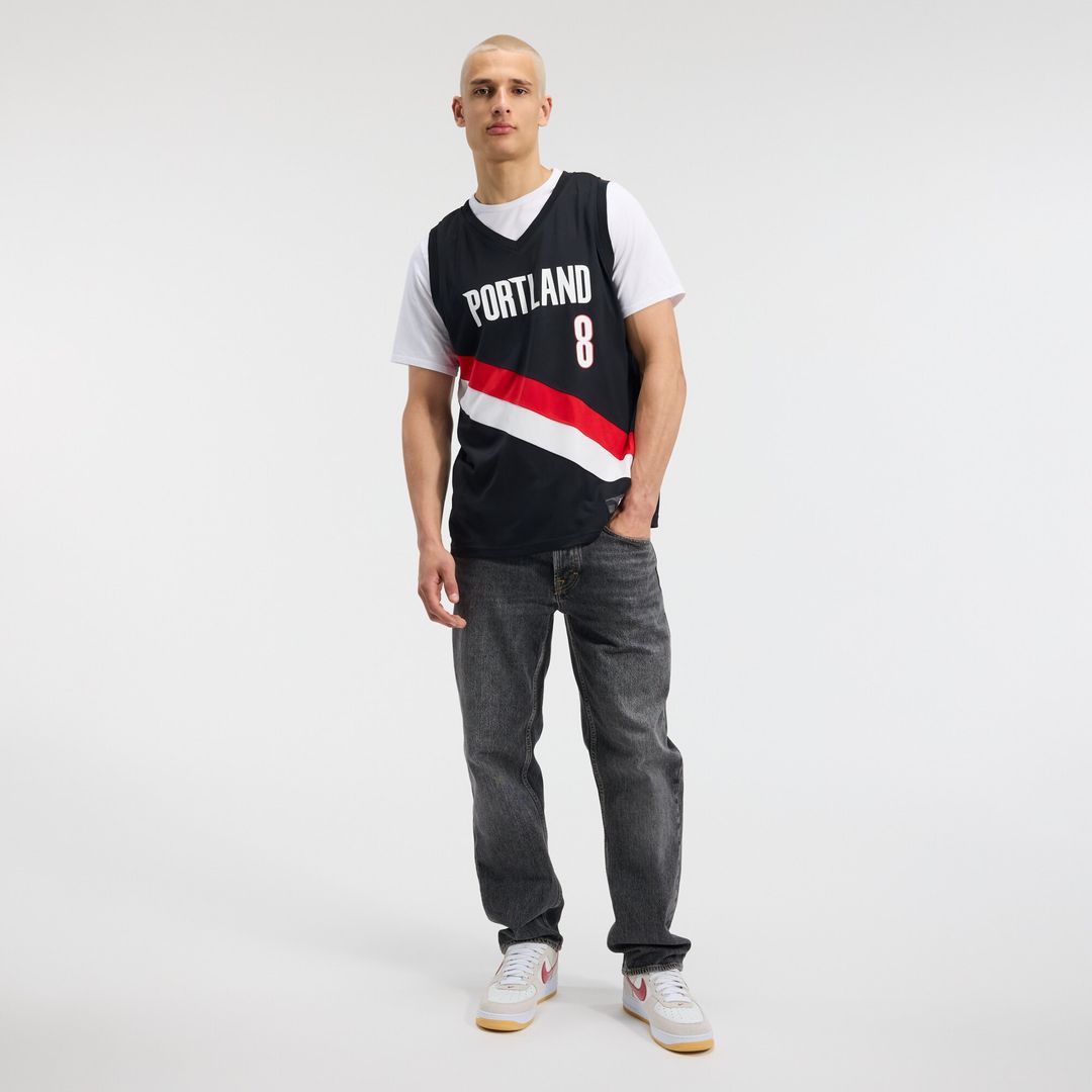 Portland Trail Blazers Deni Avdija Fanatics Fast Break Replica Jersey - Icon Edition - Black Team Jersey Sports Fan Apparel