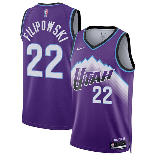 Utah Jazz Kyle Filipowski Nike Unisex Swingman Jersey - Icon Edition - Purple Team Jersey Sports Fan Apparel
