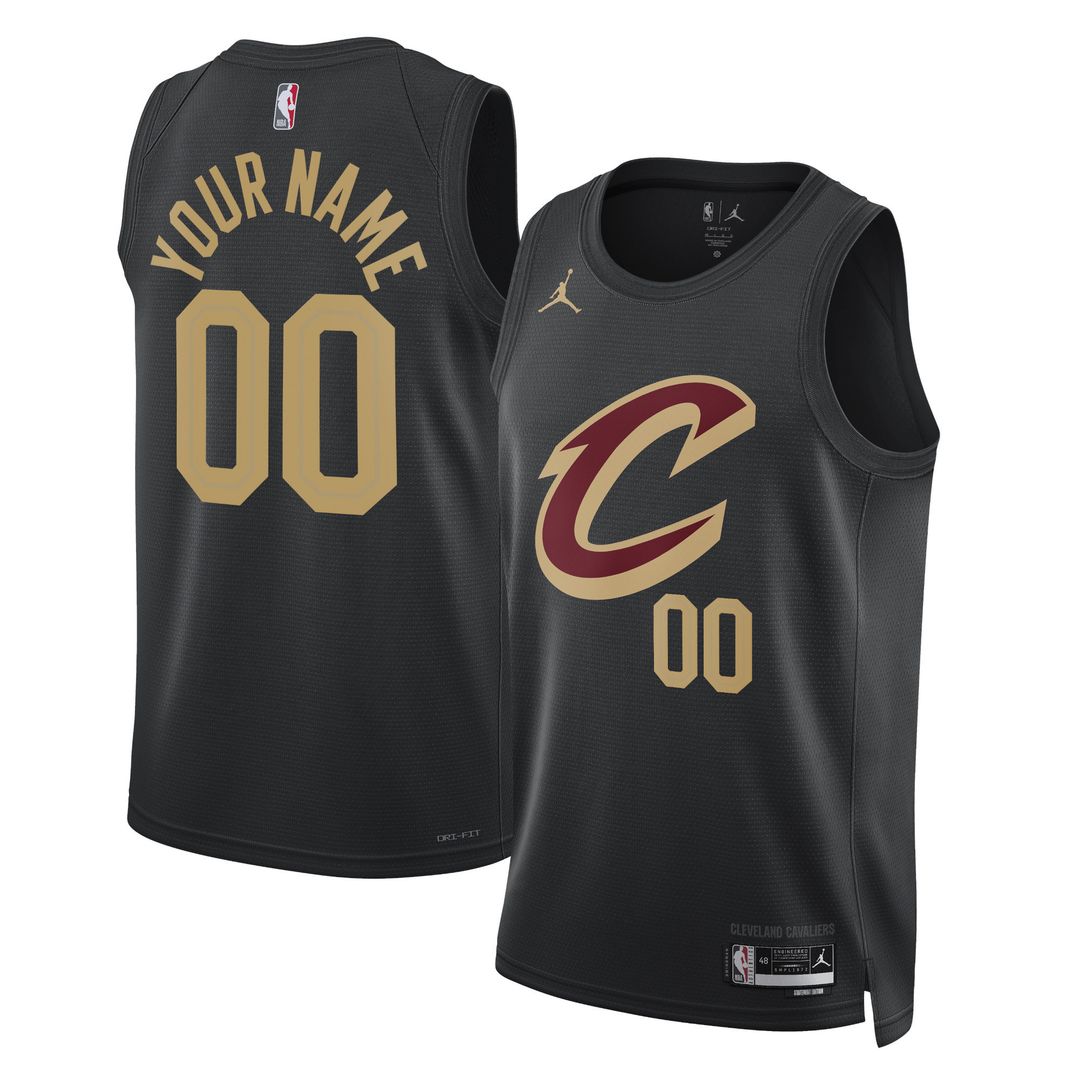 Cleveland Cavaliers Jordan Brand Unisex 2022/23 Swingman Custom Jersey - Statement Edition - Black Team Jersey Sports Fan Apparel