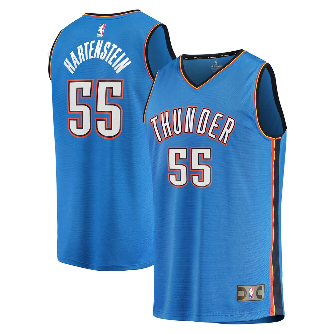 Oklahoma City Thunder Isaiah Hartenstein Fanatics Youth Fast Break Replica Player Jersey - Icon Edition - Blue Team Jersey Sports Fan Apparel