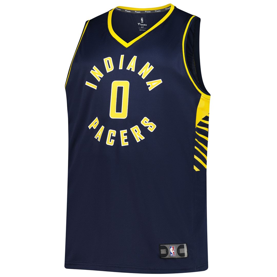 Indiana Pacers Tyrese Haliburton Fanatics Big & Tall Fast Break Jersey - Icon Edition - Navy Team Jersey Sports Fan Apparel