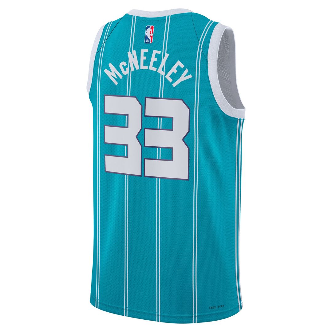 Charlotte Hornets Liam McNeeley Jordan Brand Unisex Swingman Jersey - Teal - Icon Edition Team Jersey Sports Fan Apparel