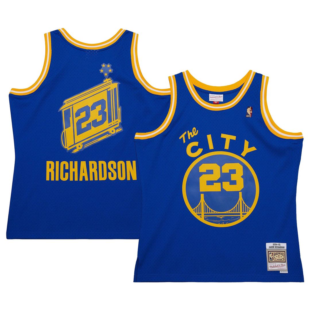 Golden State Warriors Jason Richardson Mitchell & Ness 2004/05 Hardwood Classics Swingman Jersey - Royal Team Jersey Sports Fan Apparel
