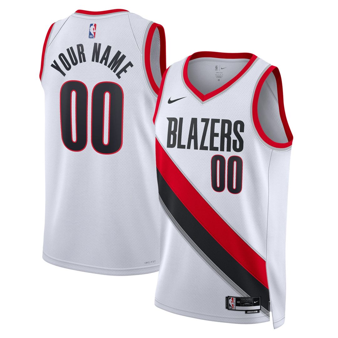 Portland Trail Blazers Nike Unisex Swingman Custom Jersey White - Association Edition Team Jersey Sports Fan Apparel