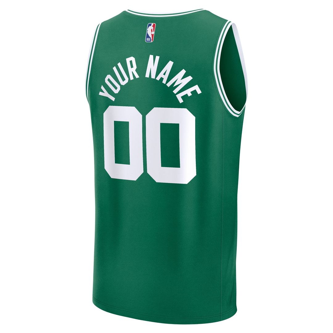 Boston Celtics Fanatics Youth Fast Break Custom Replica Jersey - Kelly Green - Icon Edition Team Jersey Sports Fan Apparel
