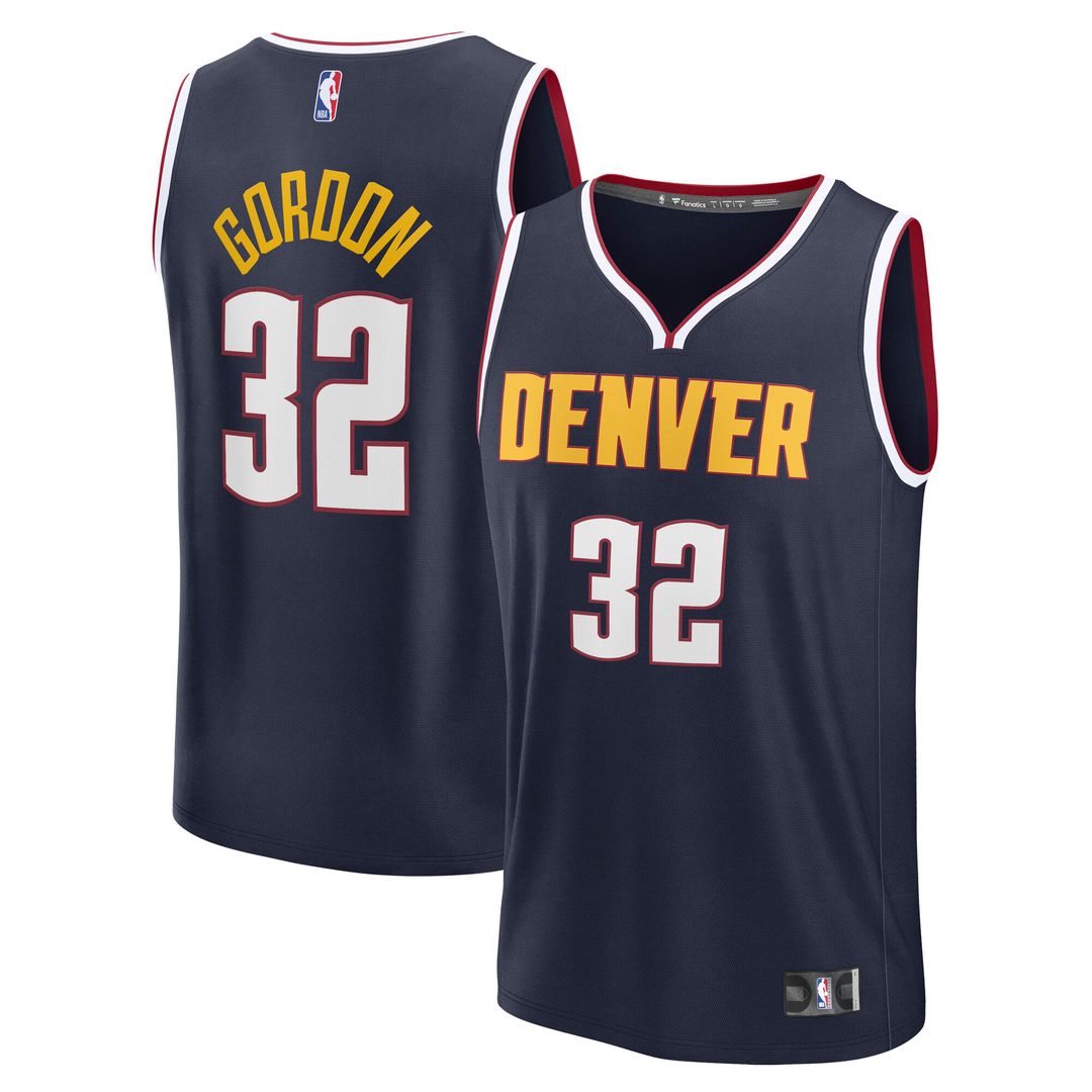 Denver Nuggets Aaron Gordon Fanatics Fast Break Replica Jersey - Navy - Icon Edition Team Jersey Sports Fan Apparel