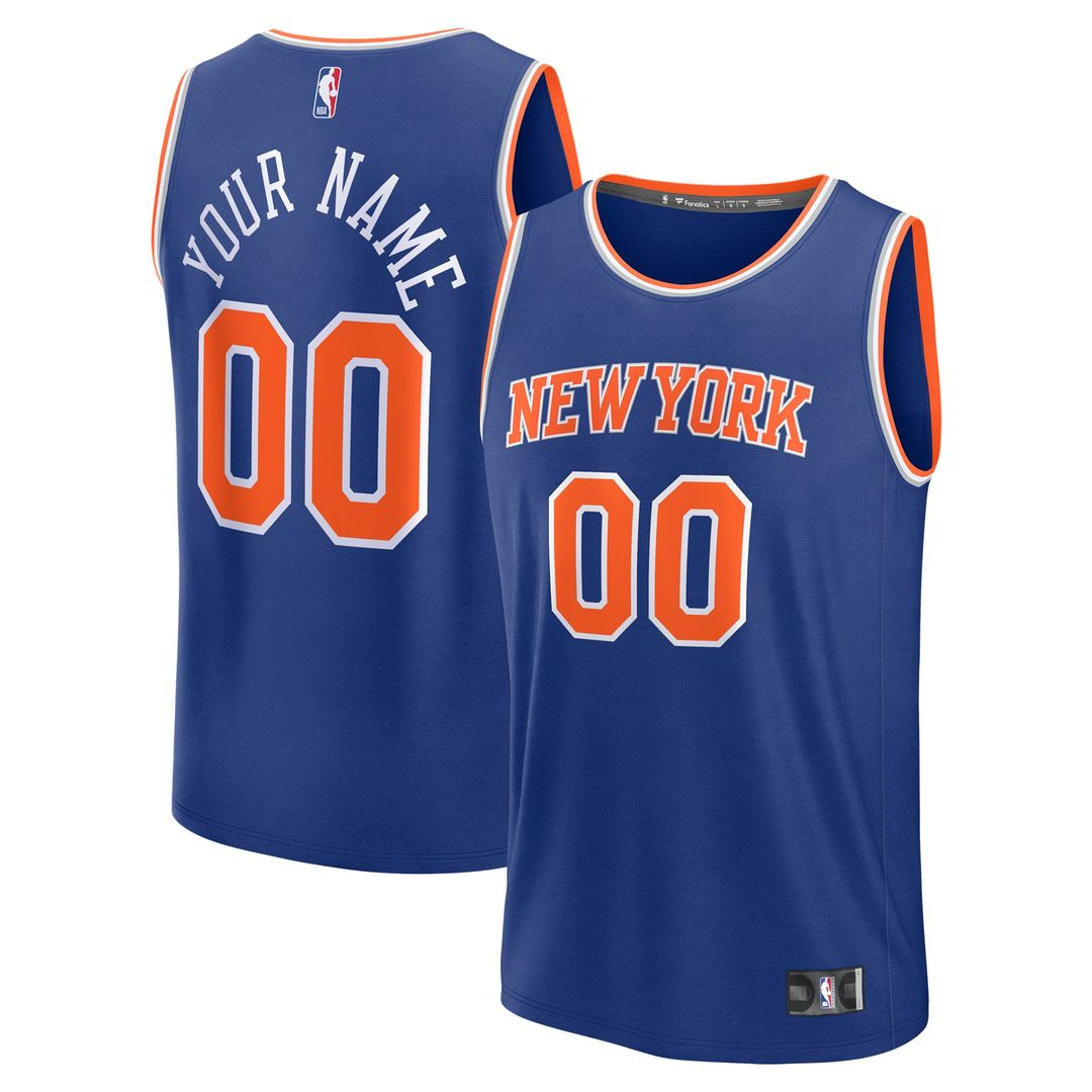 New York Knicks Fanatics Youth Fast Break Custom Jersey - Association Edition - White Team Jersey Sports Fan Apparel