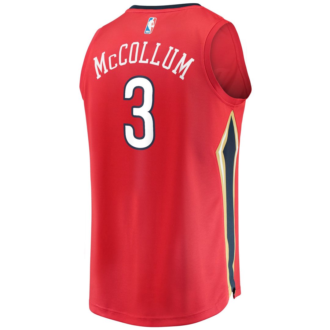 New Orleans Pelicans C.J. McCollum Fanatics Youth Fast Break Replica Player Jersey Red - Statement Edition Team Jersey Sports Fan Apparel