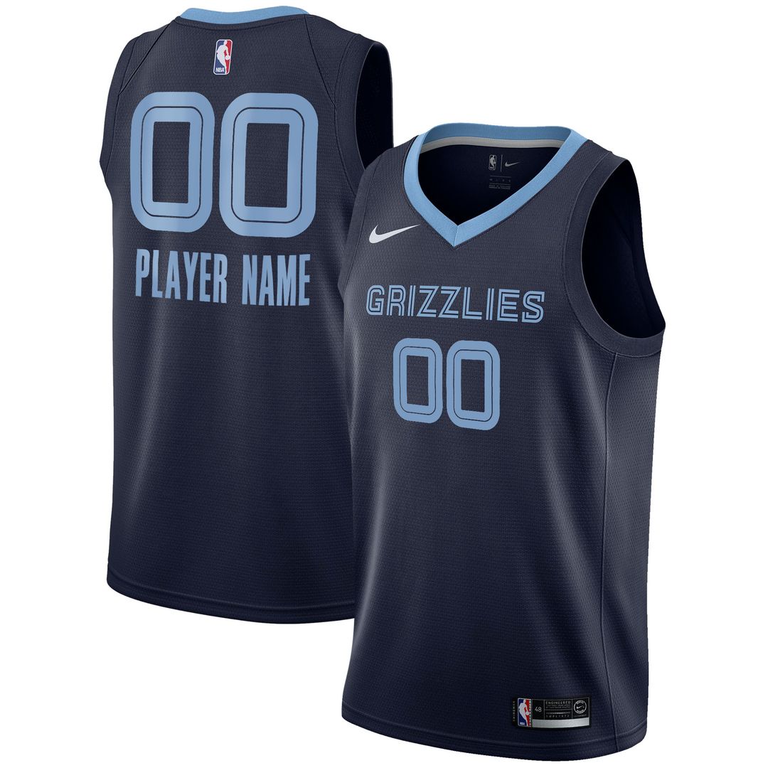 Memphis Grizzlies Nike 2020/21 Swingman Custom Jersey - Association Edition - White Team Jersey Sports Fan Apparel