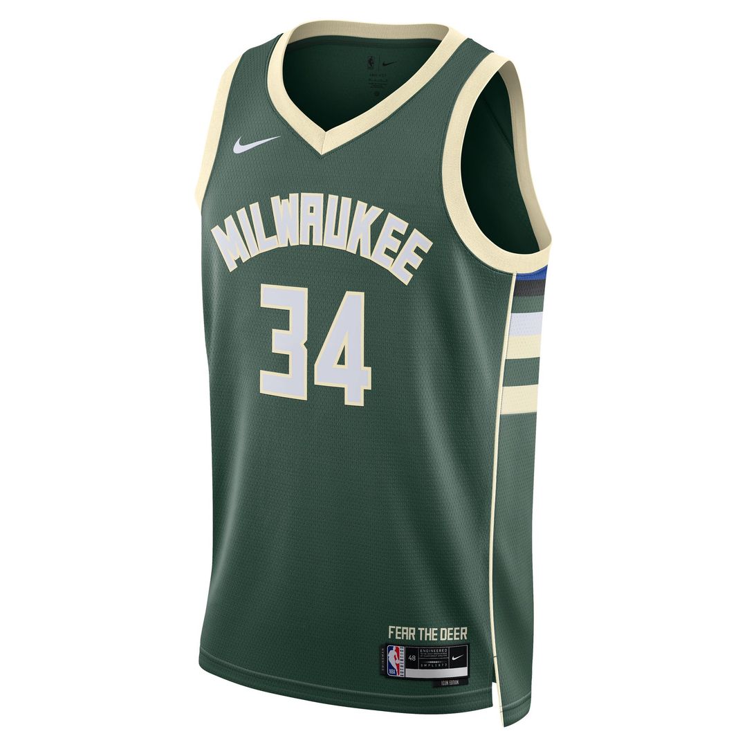 Milwaukee Bucks Giannis Antetokounmpo Nike Unisex Swingman Jersey - Icon Edition - Hunter Green Team Jersey Sports Fan Apparel