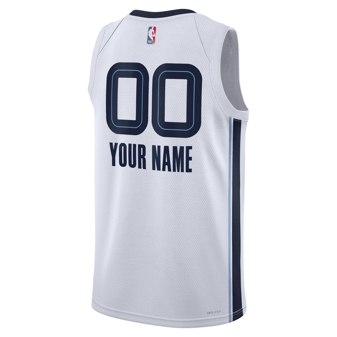 Memphis Grizzlies Nike Unisex Swingman Custom Jersey - Navy - Icon Edition Team Jersey Sports Fan Apparel