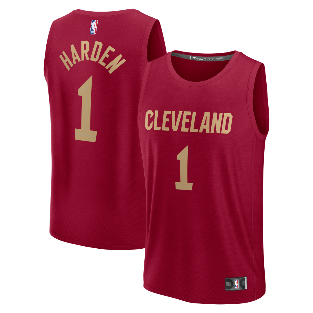 Cleveland Cavaliers James Harden Fanatics Youth Fast Break Replica Jersey - Icon Edition - Wine Team Jersey Sports Fan Apparel