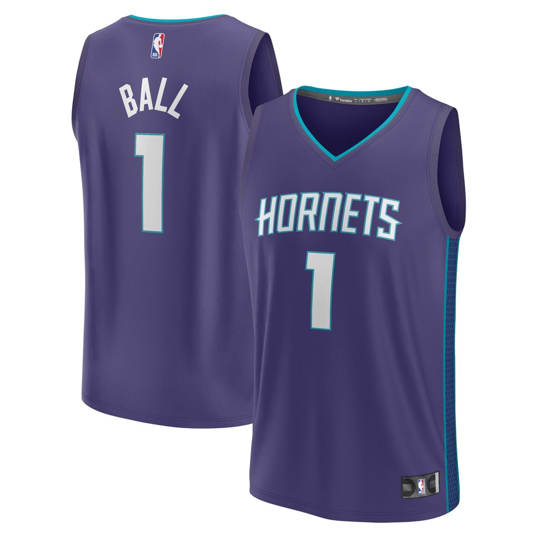 Charlotte Hornets LaMelo Ball Fanatics Fast Break Replica Player Jersey - Statement Edition - Purple Team Jersey Sports Fan Apparel