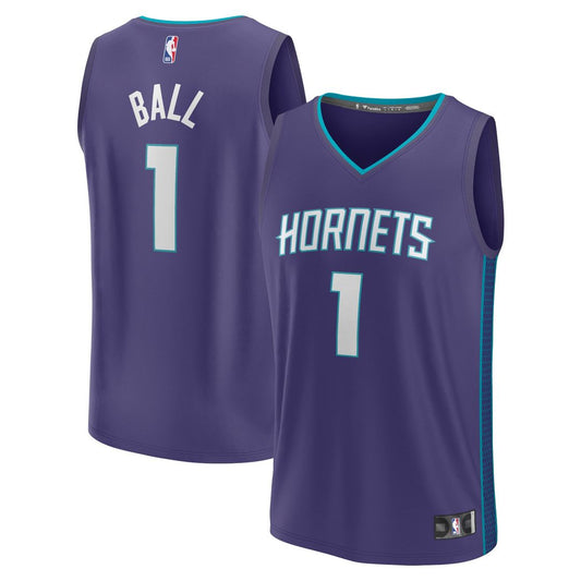 Charlotte Hornets LaMelo Ball Fanatics Fast Break Replica Player Jersey - Statement Edition - Purple Team Jersey Sports Fan Apparel