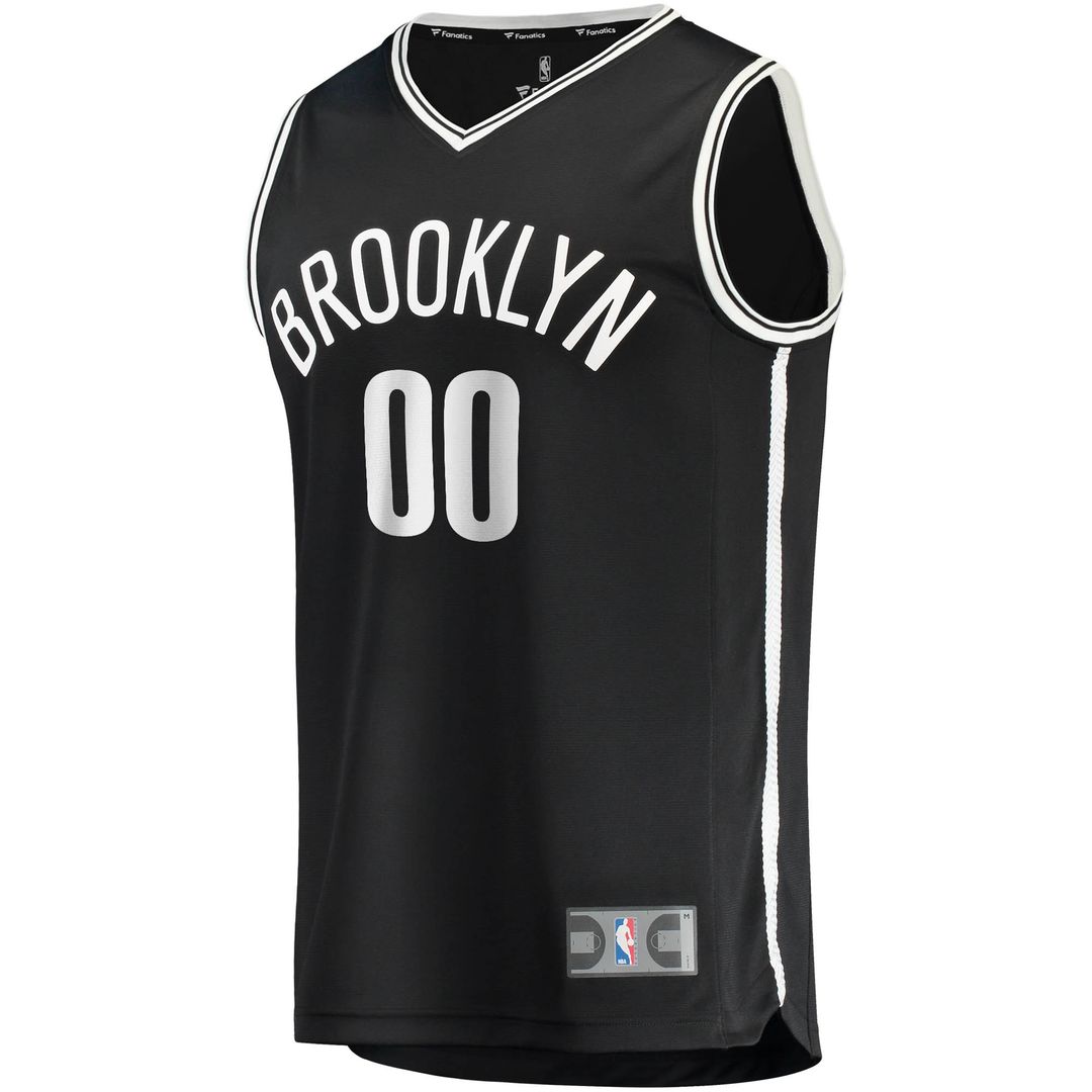 Brooklyn Nets Fanatics Fast Break Custom Replica Jersey Black - Icon Edition Team Jersey Sports Fan Apparel