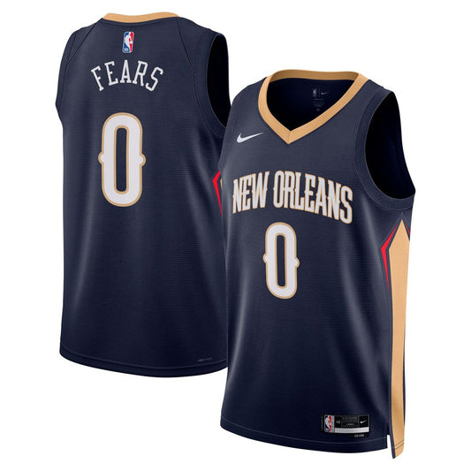 New Orleans Pelicans Jeremiah Fears Nike Unisex Swingman Player Jersey - Icon Edition - Navy Team Jersey Sports Fan Apparel