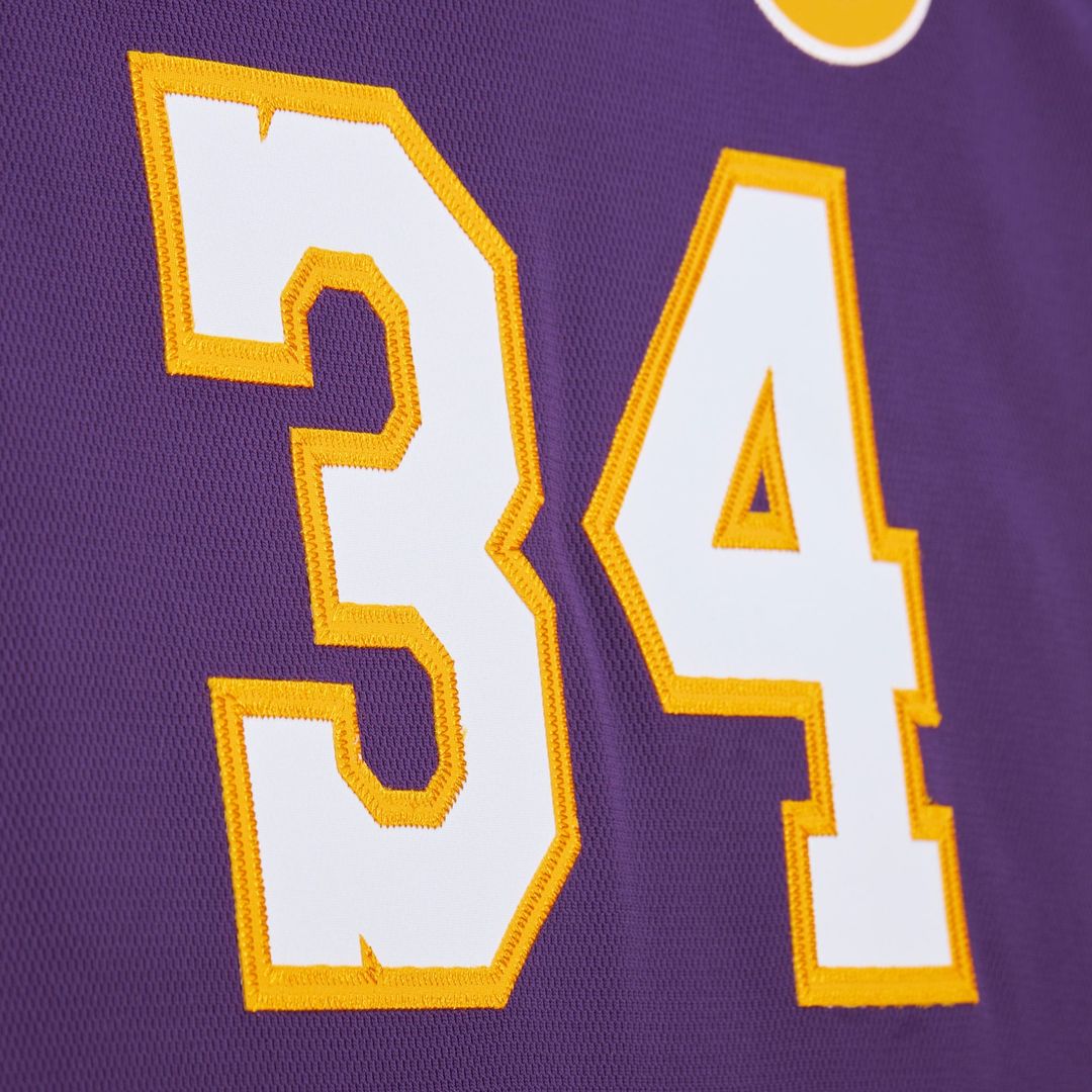 Los Angeles Lakers Shaquille O'Neal Mitchell & Ness 2000 NBA All - Star Game Authentic Jersey - Purple Team Jersey Sports Fan Apparel