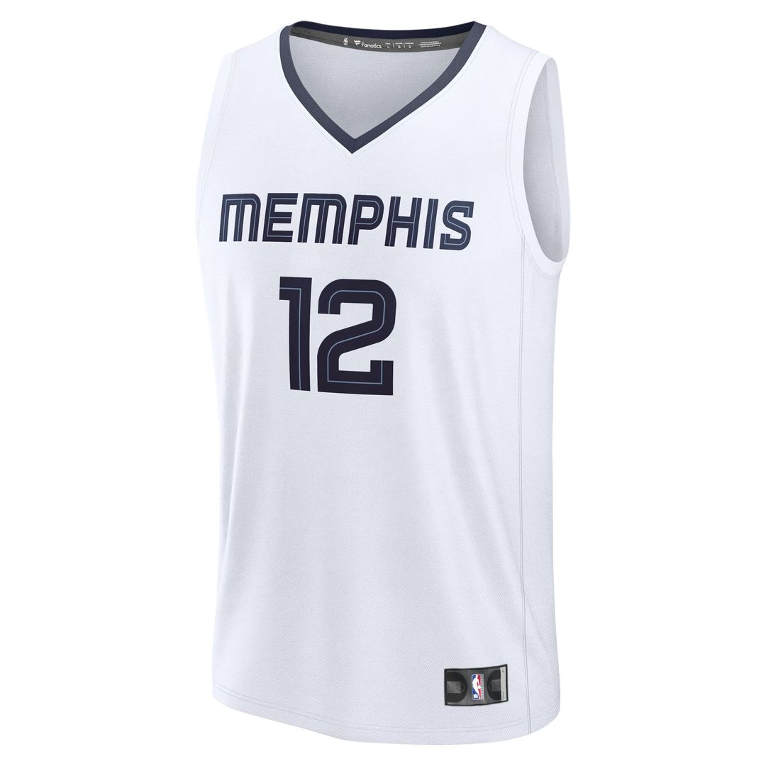 Memphis Grizzlies Ja Morant Fanatics Fast Break Replica Player Jersey - Association Edition - White Team Jersey Sports Fan Apparel