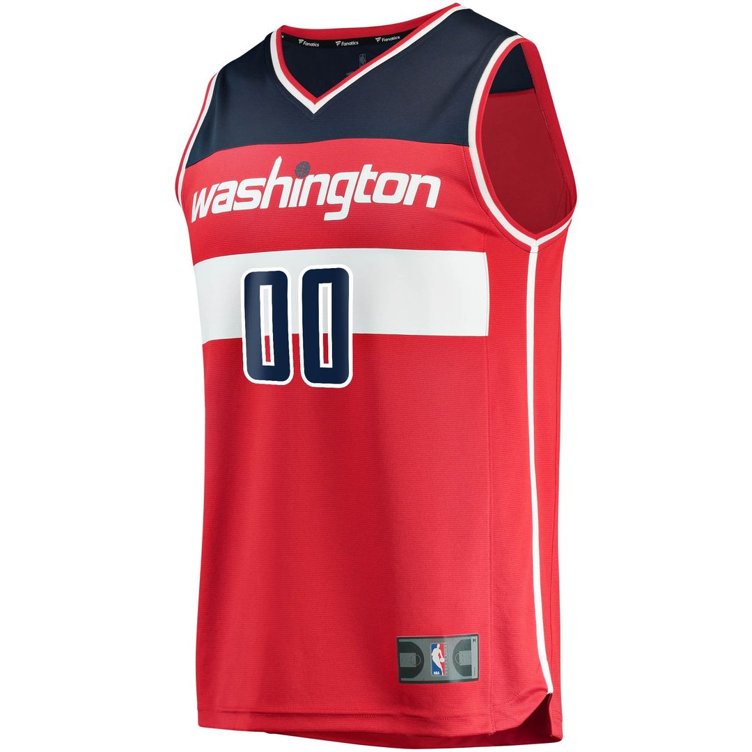 Washington Wizards Fanatics Youth Fast Break Custom Replica Jersey Red - Icon Edition Team Jersey Sports Fan Apparel