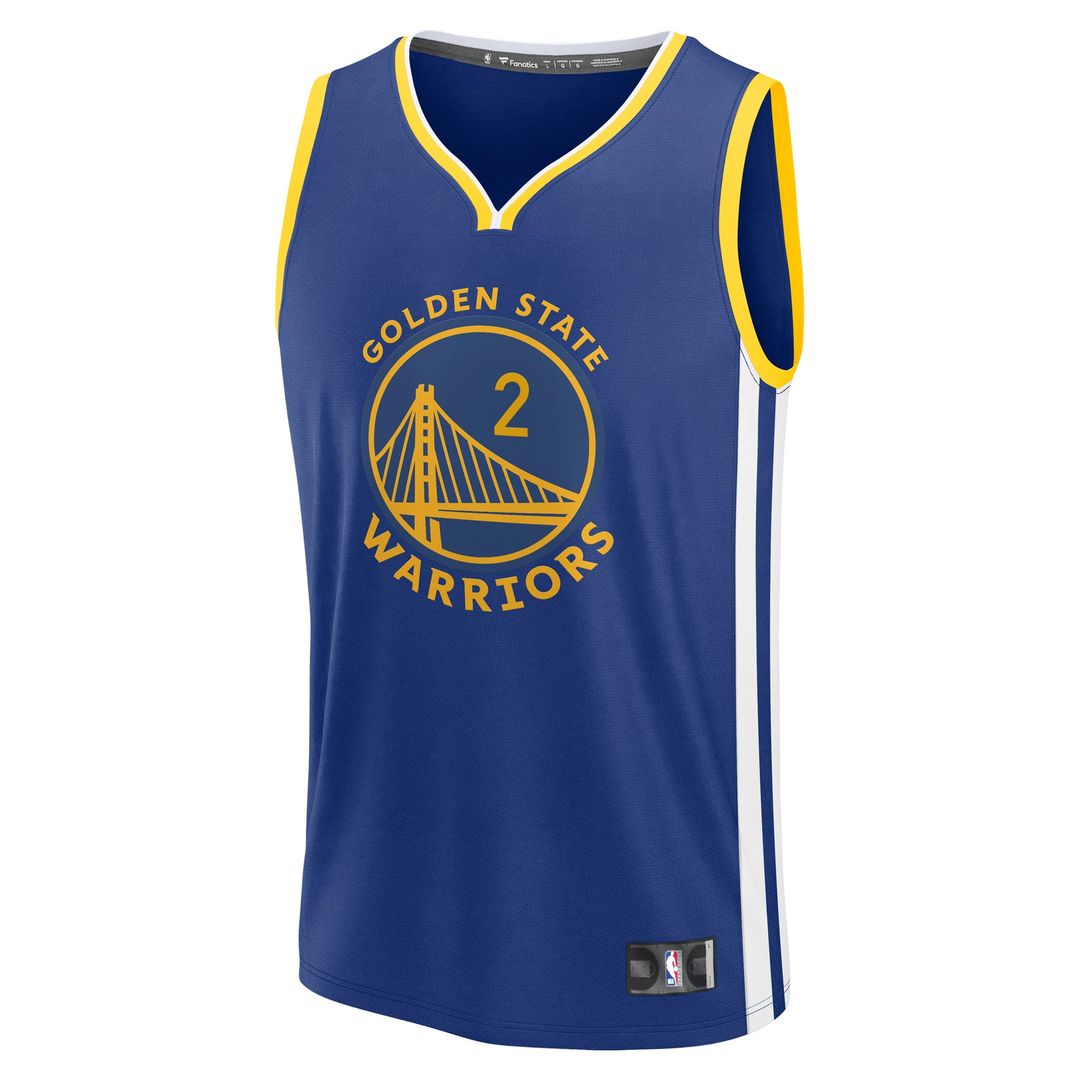 Golden State Warriors Brandin Podziemski Fanatics Fast Break Replica Player Jersey - Icon Edition - Royal Team Jersey Sports Fan Apparel
