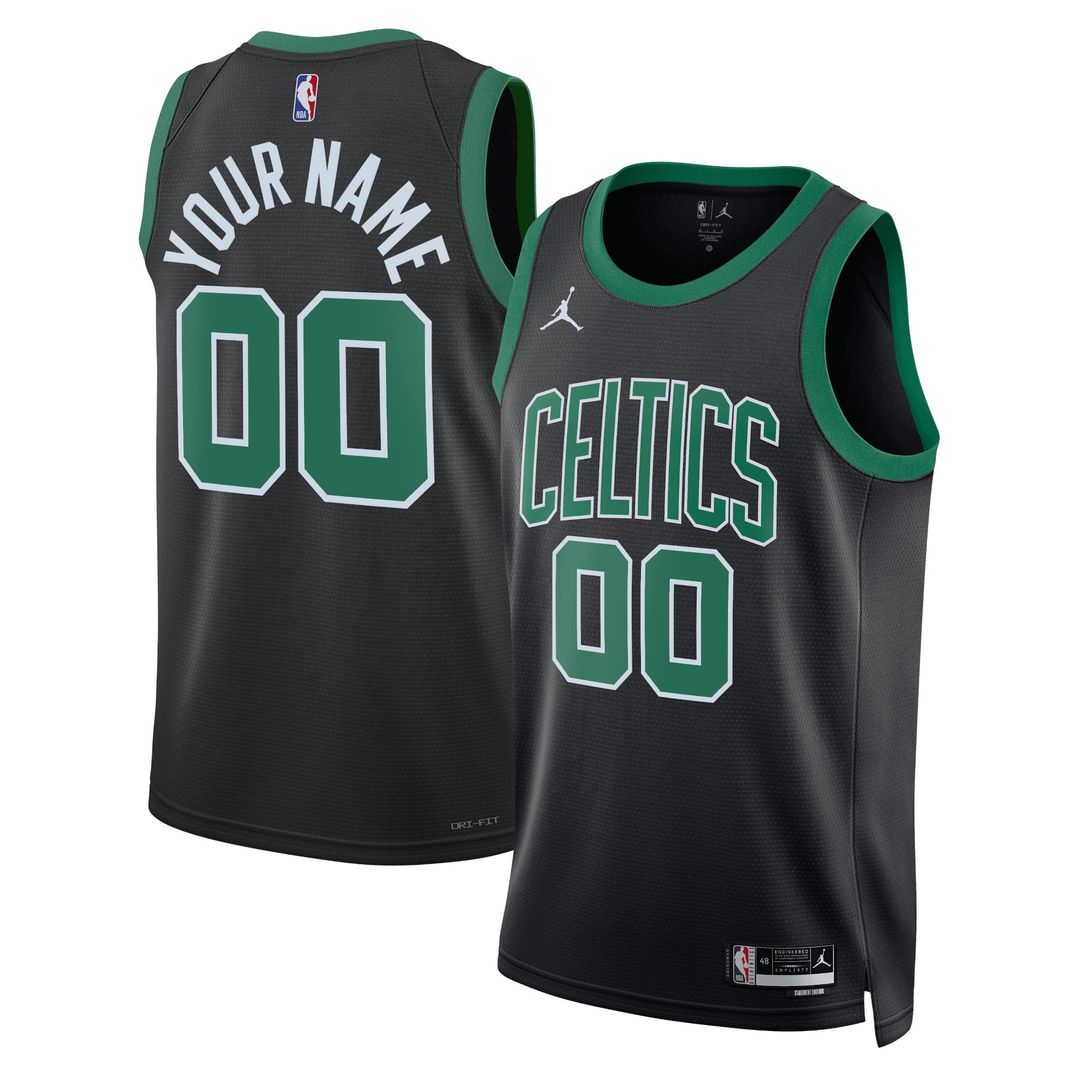 Boston Celtics Jordan Brand Unisex 2022/23 Swingman Custom Jersey - Statement Edition - Black Team Jersey Sports Fan Apparel