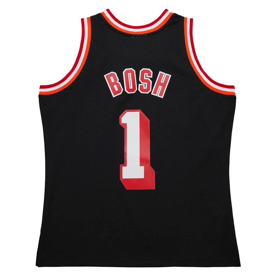 Miami Heat Chris Bosh Mitchell & Ness 2013/14 Hardwood Classics Swingman Jersey - Black Team Jersey Sports Fan Apparel