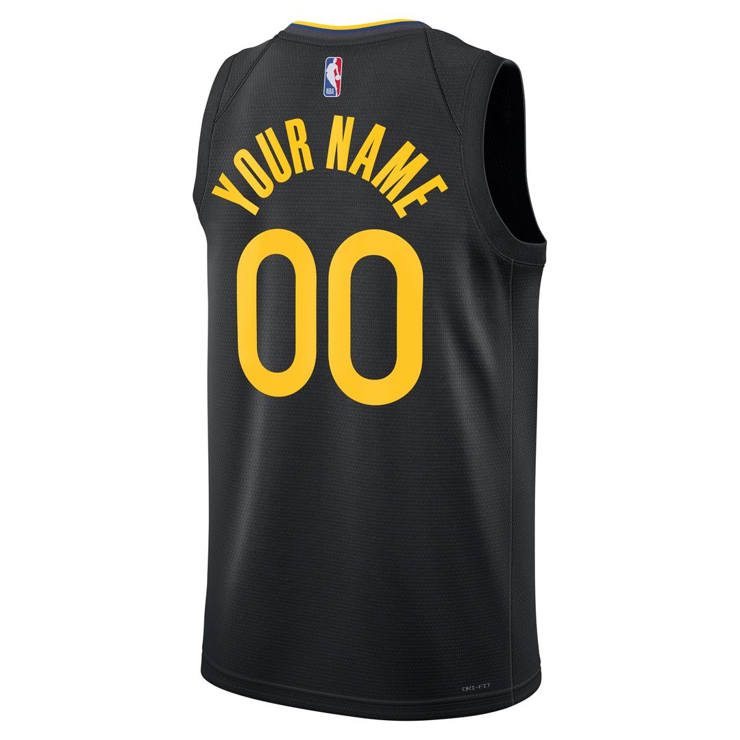 Golden State Warriors Jordan Brand Unisex 2024/25 Custom Swingman Jersey - Statement Edition - Black Team Jersey Sports Fan Apparel