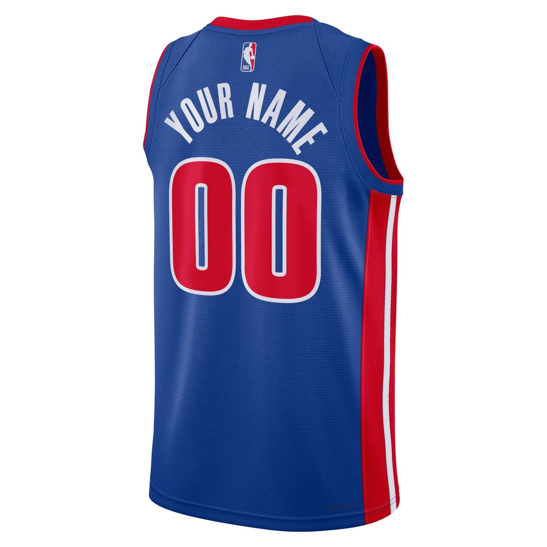 Detroit Pistons Nike Unisex Swingman Custom Jersey White - Association Edition Team Jersey Sports Fan Apparel