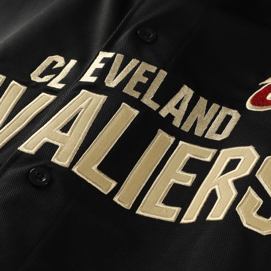 Cleveland Cavaliers Fanatics Big & Tall Pop Full - Button Jersey - Black Team Jersey Sports Fan Apparel