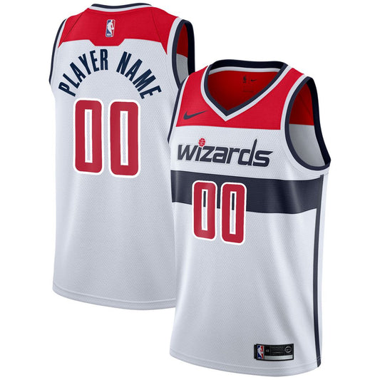 Washington Wizards Nike 2020/21 Swingman Custom Jersey - Association Edition - White Team Jersey Sports Fan Apparel