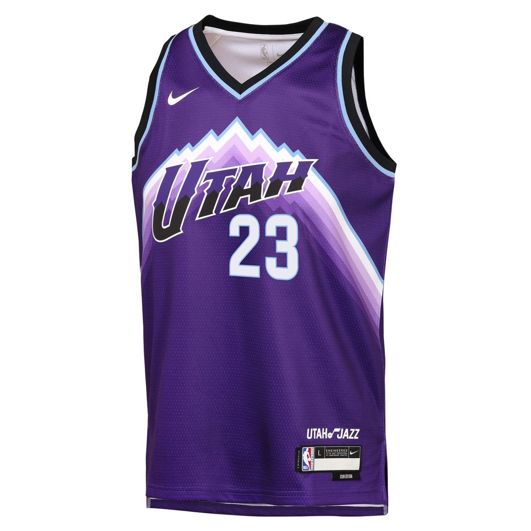 Utah Jazz Lauri Markkanen Nike Youth Icon Edition Swingman Jersey - Purple Team Jersey Sports Fan Apparel