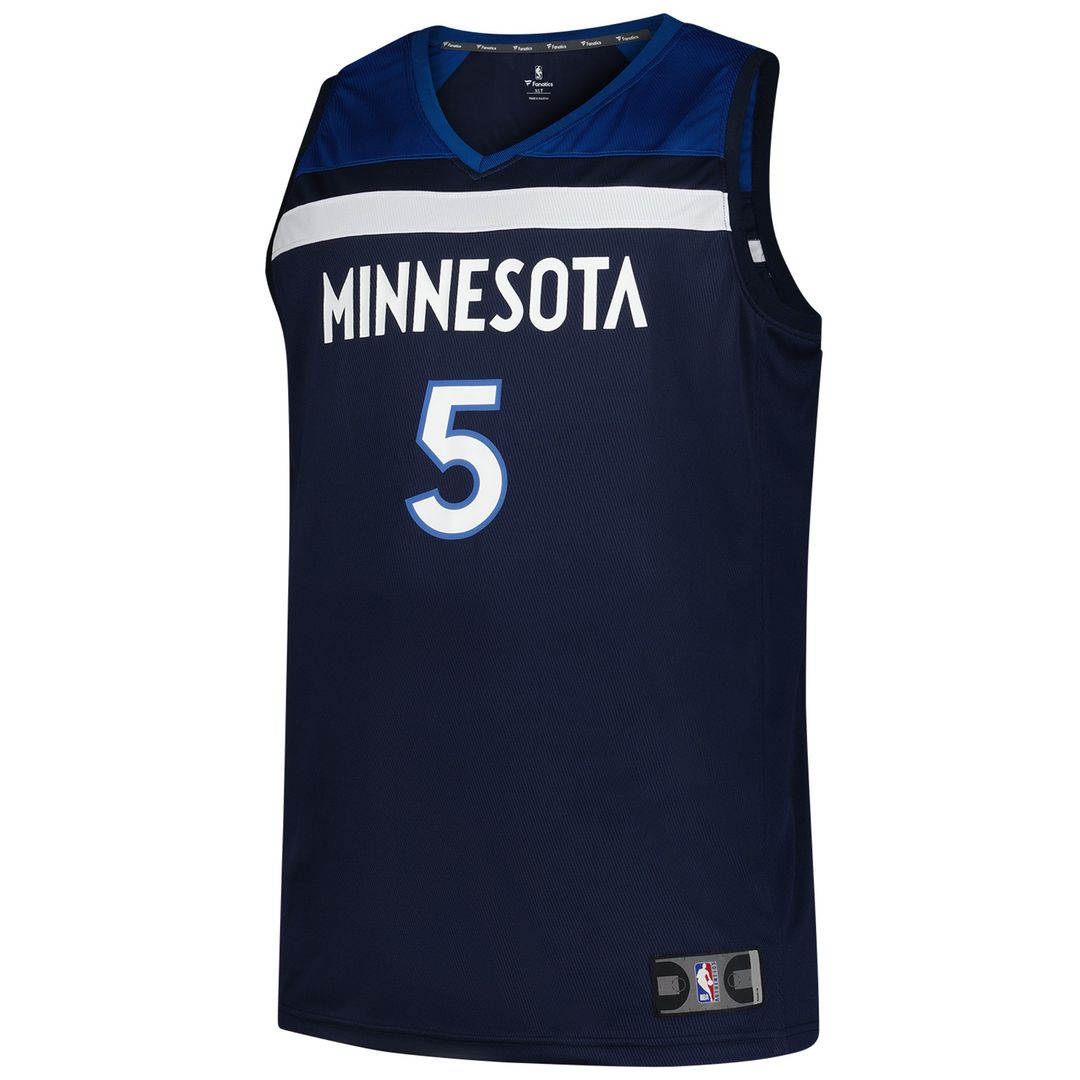 Minnesota Timberwolves Anthony Edwards Fanatics Big & Tall Fast Break Jersey - Icon Edition - Navy Team Jersey Sports Fan Apparel