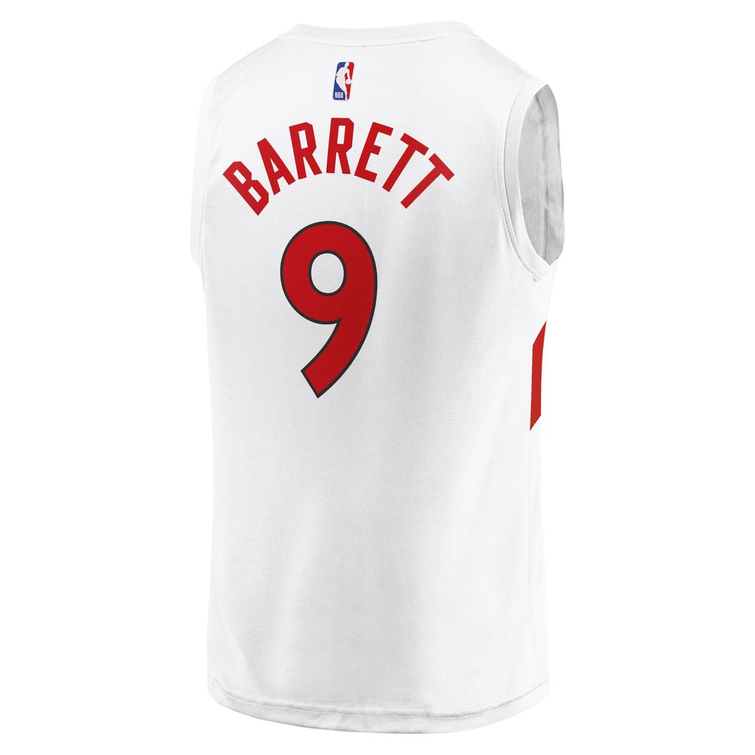 Toronto Raptors RJ Barrett Fanatics Fast Break Player Jersey - Association Edition - White Team Jersey Sports Fan Apparel